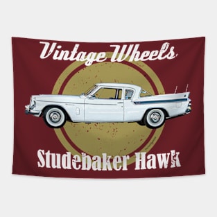 Vintage Wheels - Studebaker Hawk Tapestry