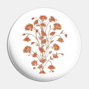 Antique Floral Art Pin