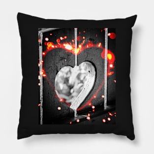 Heart's on fire Pillow