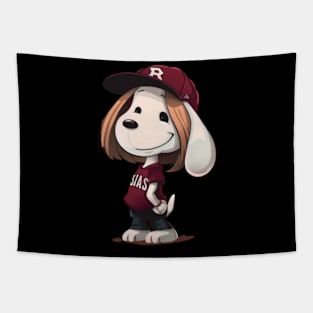 Snoopy Vs Arizona Diamondbacks Diamond Snoopy Tapestry