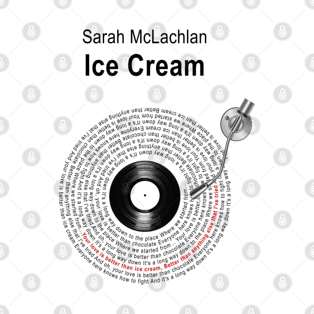 ICE CREAM LYRICS ILLUSTRATIONS by Vansa Design