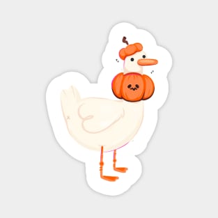 Pumpkin Goose Magnet