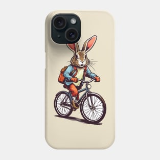 Rabbit on Bicycle Phone Case