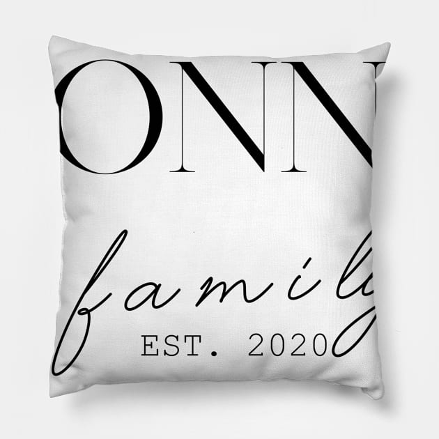 Donna Family EST. 2020, Surname, Donna Pillow by ProvidenciaryArtist