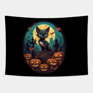 Siamese Cat Halloween, Cat Lover Tapestry