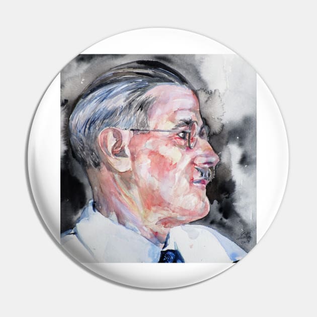 JAMES JOYCE - watercolor portrait Pin by lautir