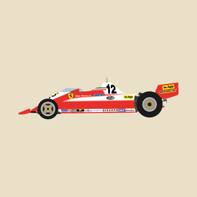 Ferrari 312T3 Gilles Villeneuve by s.elaaboudi@gmail.com