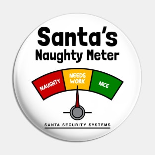 Santa's Naughty Meter Pin