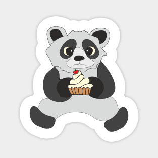 Panda with cupcake Magnet