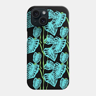 Blue Leaves on a Vine Phone Case