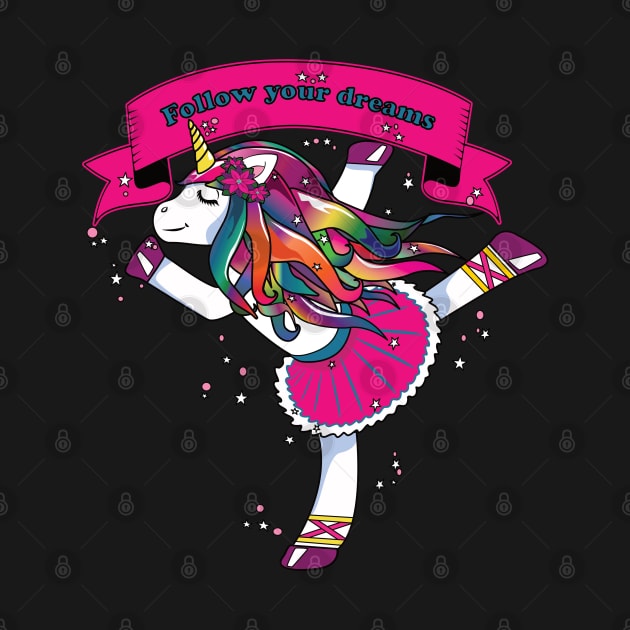 Rainbow Unicorn Follow Your Dreams by tonyn1124