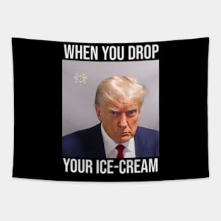 Donald Trump Mugshot Meme T-Shirt 2023 - Donald Trump Mugshot Photo Tapestry