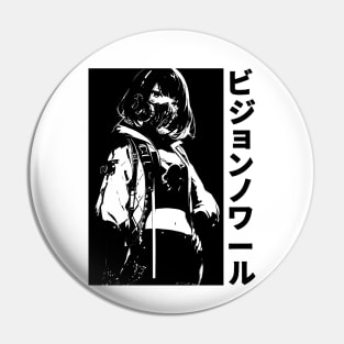 Cyber Techno Japanese Anime Streetwear Cyberpunk Vaporwave Yakuza Manga Girl Pin