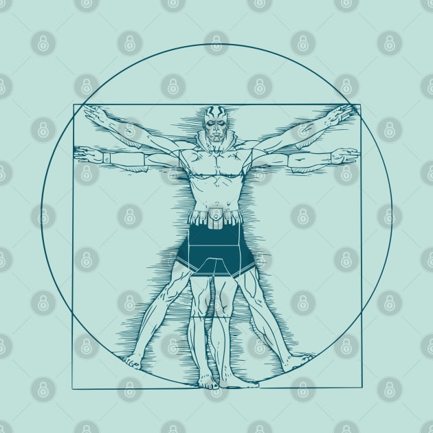 VITRUVIAN ABE SAPIEN - Hellboy by ROBZILLA