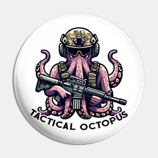 Tactical Octopus Adventure Tee: Where Intelligence Meets Style Pin