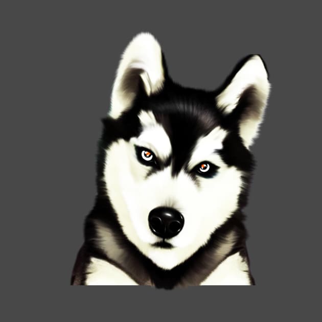 Husky Dog Face, Love Huskies, Dog Lover by dukito