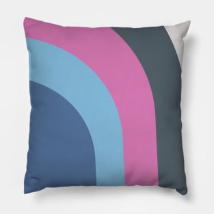 Boho dark rainbow pattern Pillow