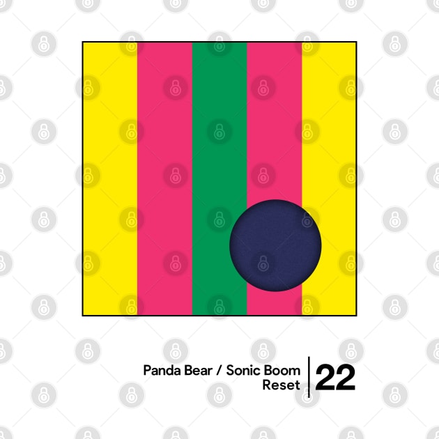 Panda Bear & Sonic Boom / Minimal Graphic Design Tribute by saudade