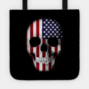 American Patriot  Flag Skull Tote