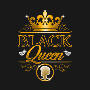 Black Queen Black Pride Design T-Shirt