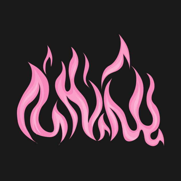 Pink Fire by Just In Tee Shirts