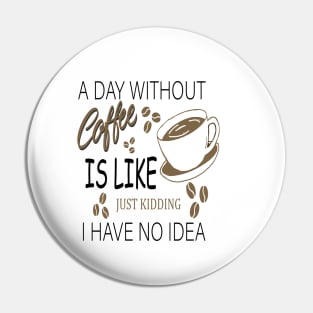 a day without coffee is like .. just kidding i have no idea Pin