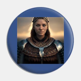 Viking Shield Maiden Pin