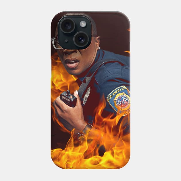 911 - Henrietta ‘Hen’ Wilson - Flames Phone Case by vickytoriaq