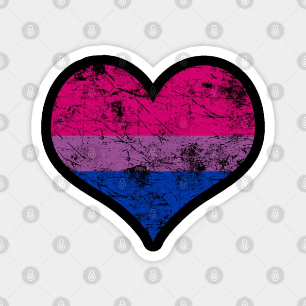 Bisexual Pride Heart Flag Magnet by BrightGift