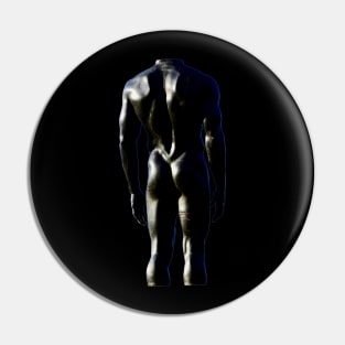 Man sculpture Pin