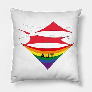 Austria pride flag Pillow