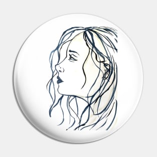 Blue Girl Pin