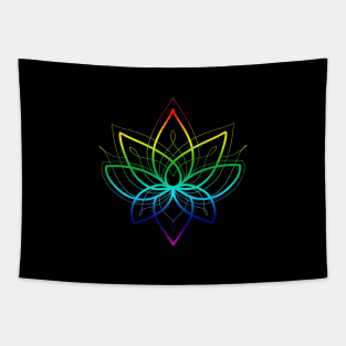 Rainbow lotus Tapestry