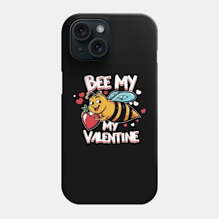 Bee my valentine Phone Case