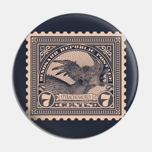 Dinosaur Republic Postage Stamp - Styrachosaurus Pin