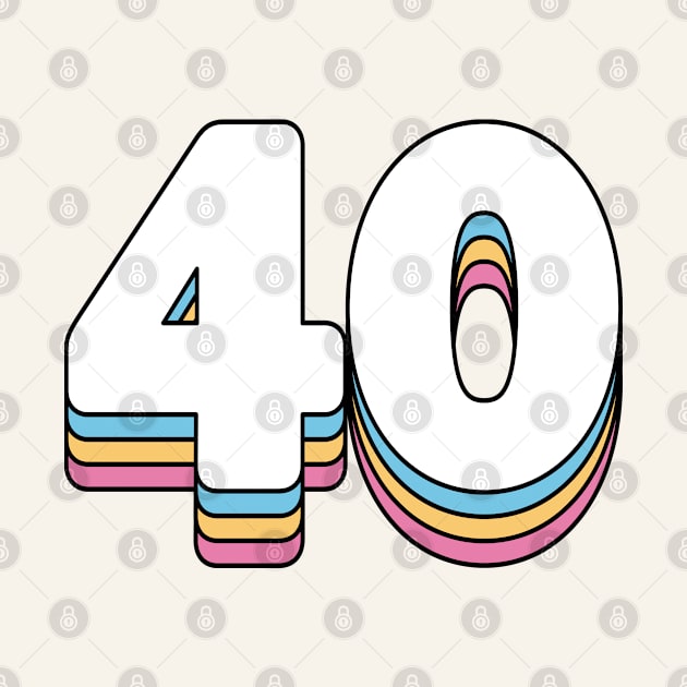 40 Forty Number by RetroDesign