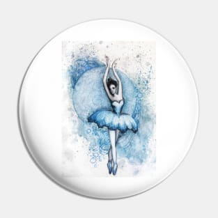 Blue Ballerina Pin