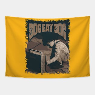 Dog Eat Dog Vintage Radio Tapestry