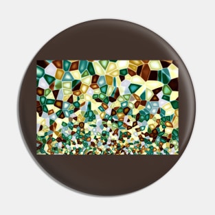 multicolored mosaic Pin