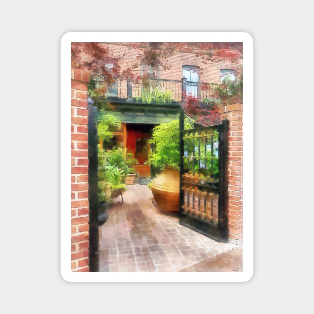 Baltimore MD - Restaurant Courtyard Fells Point Magnet by SusanSavad