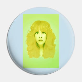 Stevie Nicks Green Pin