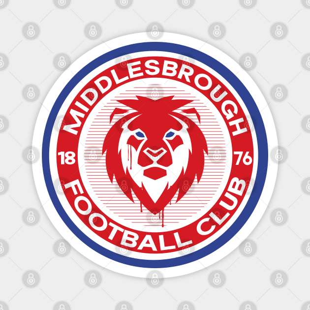 Middlesbrough Badge Magnet by Twistedburt