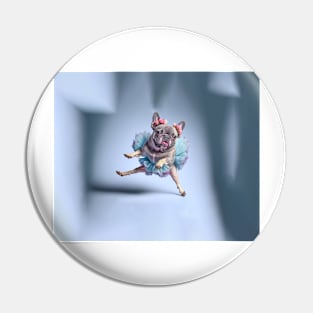 French Bulldog Dancing Ballerina TuTu Pin