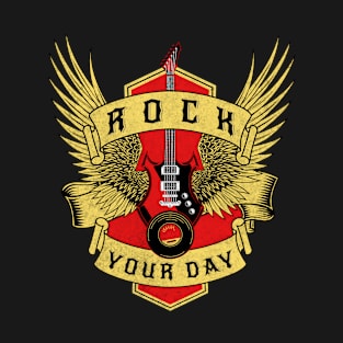 Rock Your Day Vintage Music T-Shirt