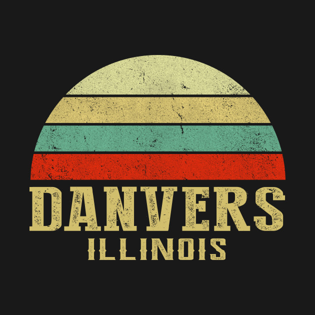 Disover ILLINOIS - Vintage Retro Sunset DANVERS, IL Shirt - Danvers Illinois - T-Shirt