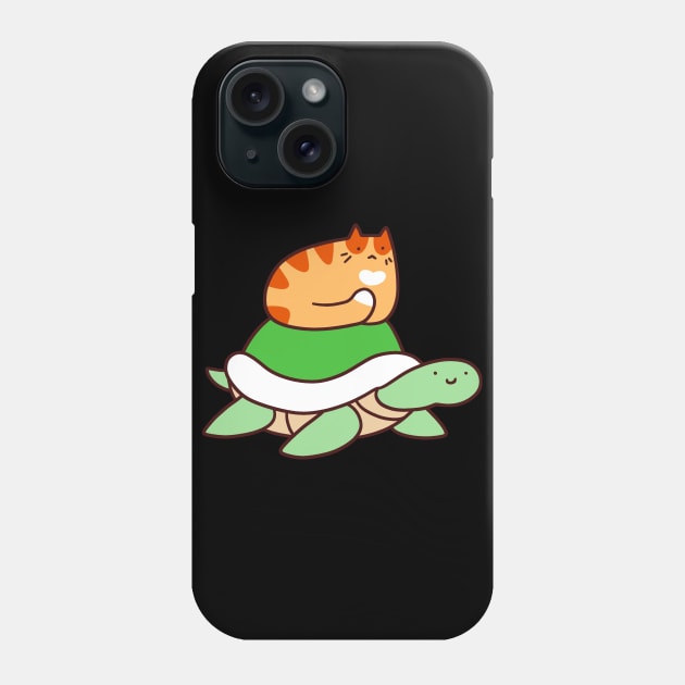 Tiny Tabby and Turtle Phone Case by saradaboru