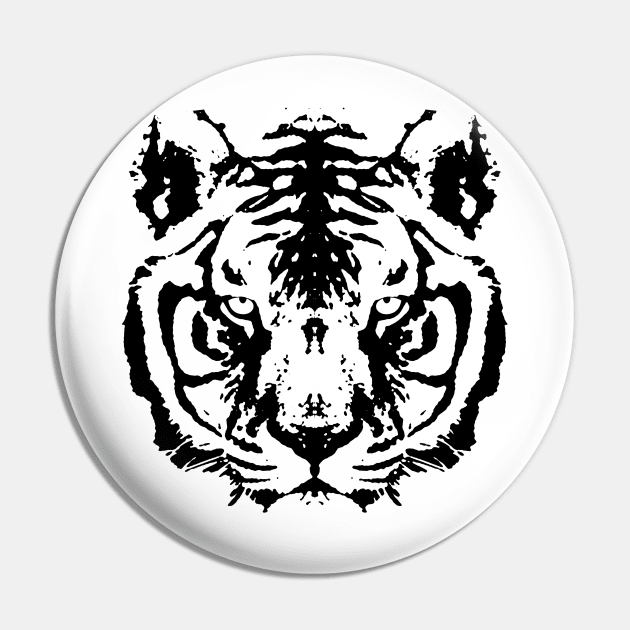 Regular White Tiger Pin by nickbeta