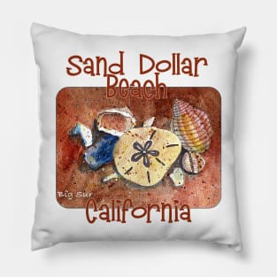 Sand Dollar Beach, Bur Sur, California Pillow