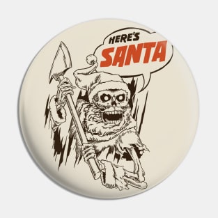 Santa Skeleton Pin