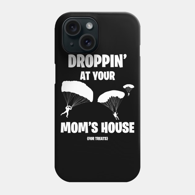 Droppin' At Your Mom's House Battle Royale Gamer Phone Case by BearsAreToys Official Merch